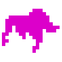 Pink hairstyle, female only