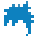 Messy Blue hairstyle, male only