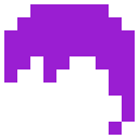 Purple hairstyle, male only