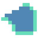 Blue saddle